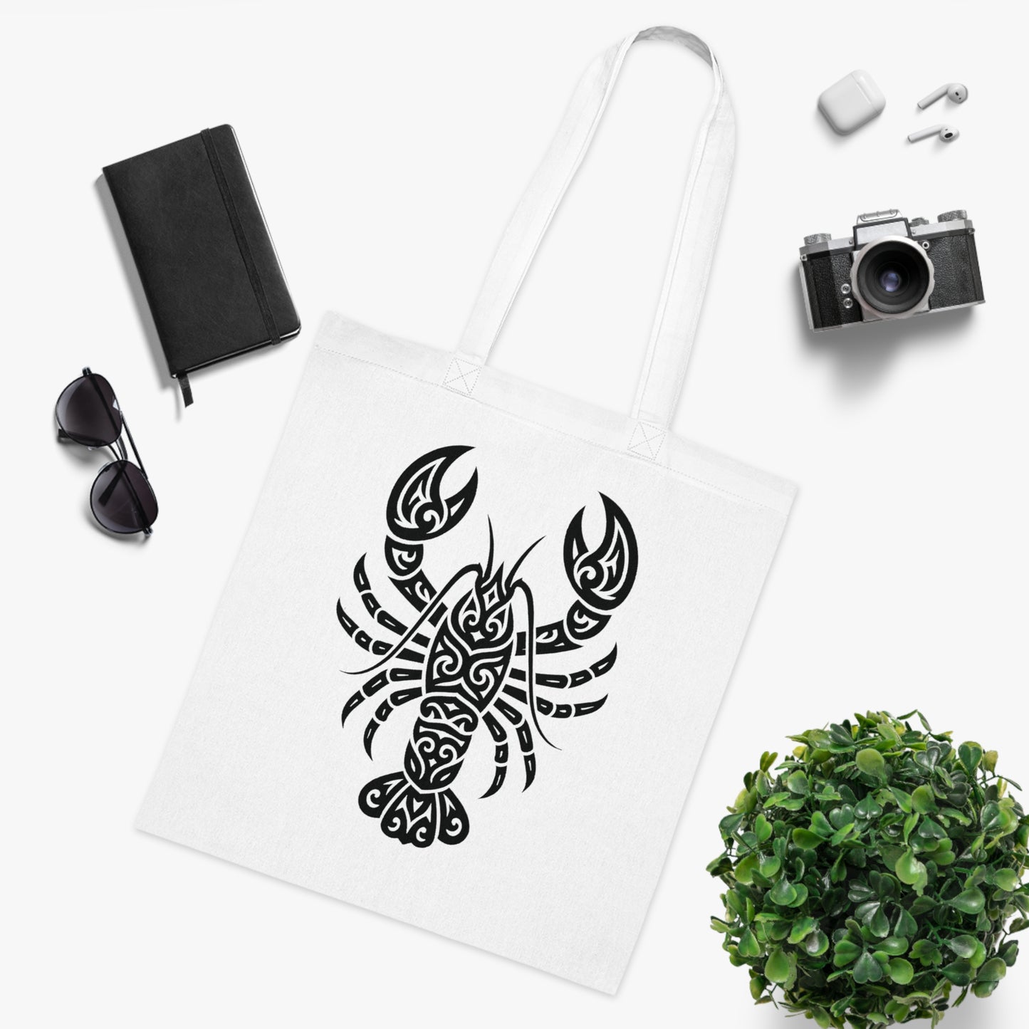 Tribal Tattoo Lobster Tote Bag