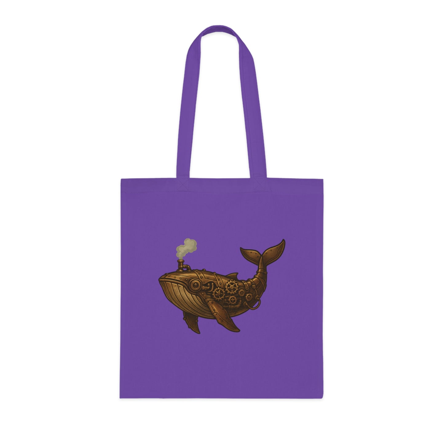 Steampunk Mechanical Whale Tote Bag
