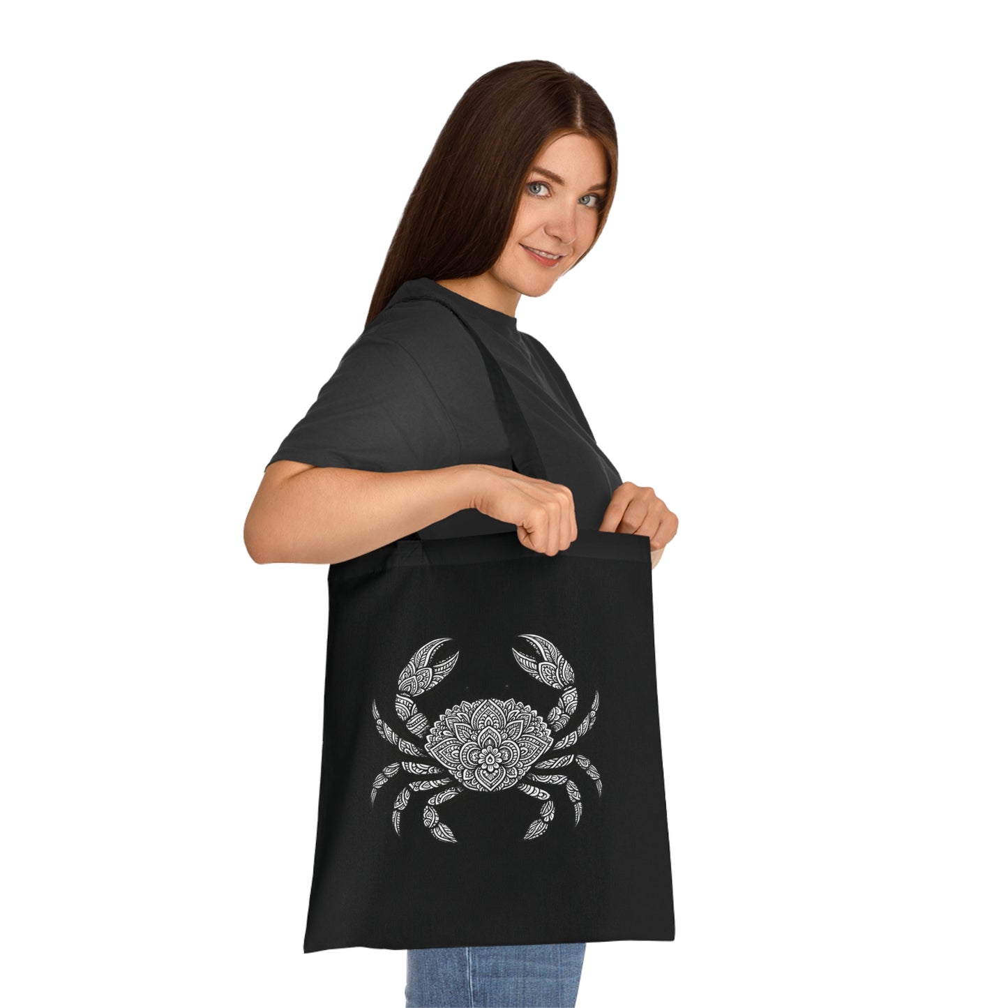 Intricate Mandala Crab Tote Bag