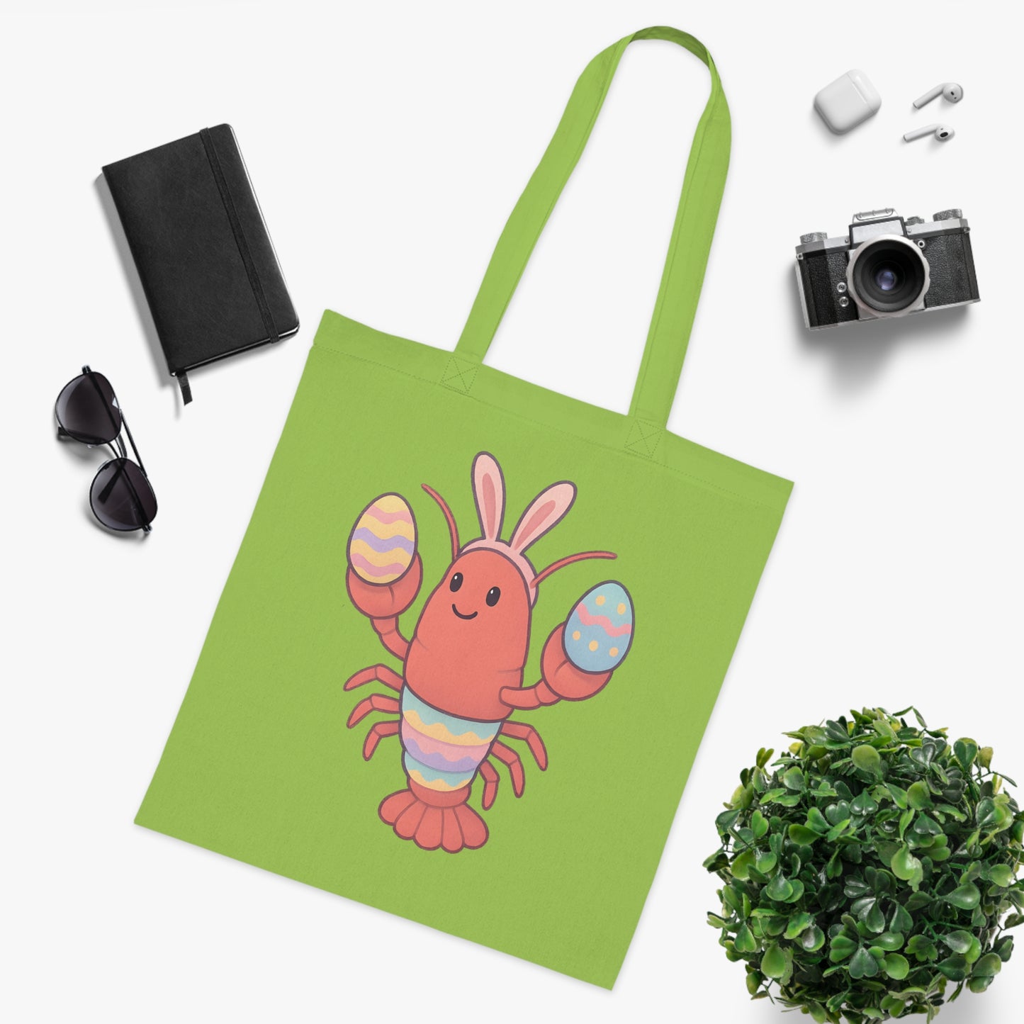 Easter Lobster Tote Bag