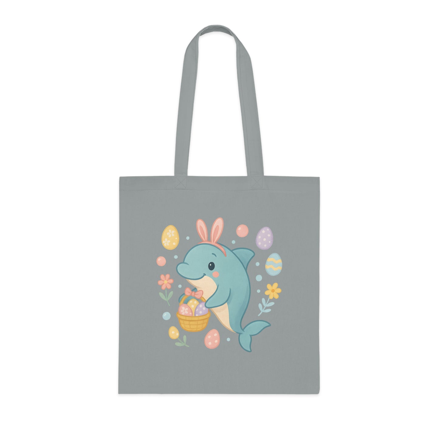 Easter Dolphin Tote Bag