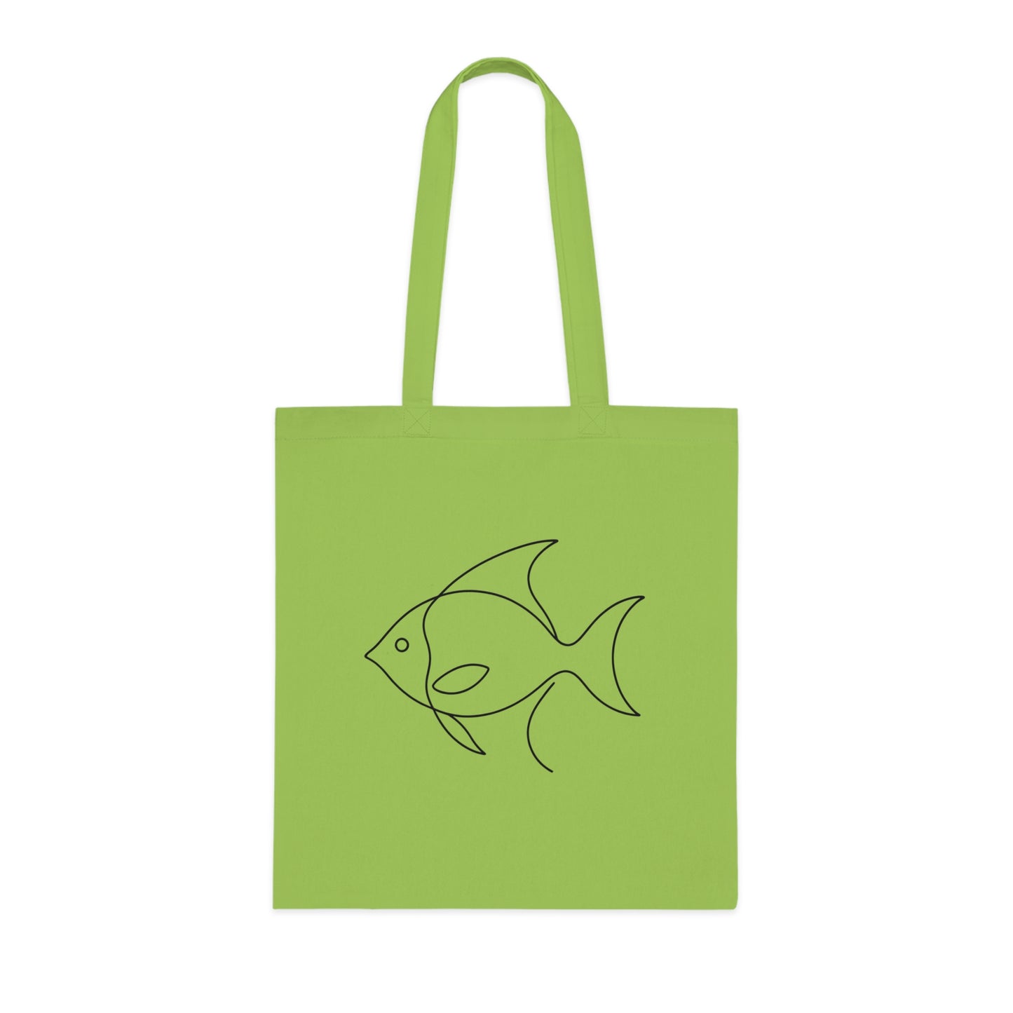 Minimalist Line Art Fish Tote Bag