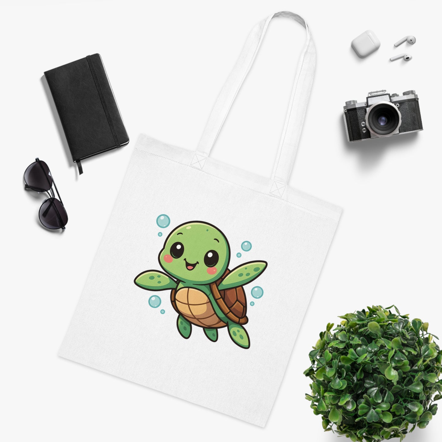 Cartoon Cute Turtle Tote Bag
