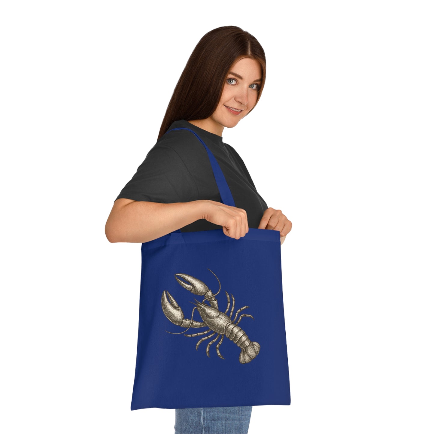 Vintage Etching Lobster Tote Bag