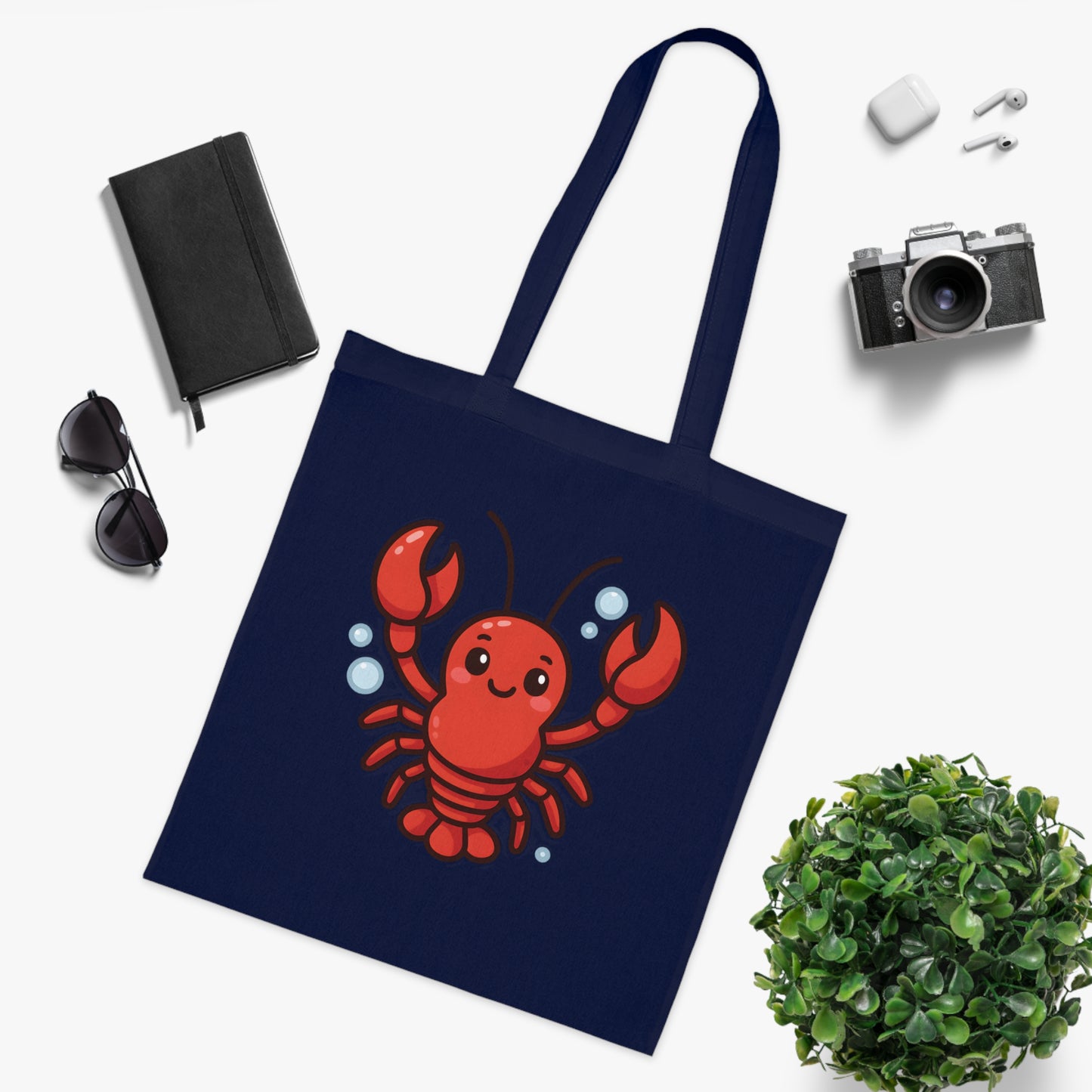 Cartoon Cute Lobster Tote Bag