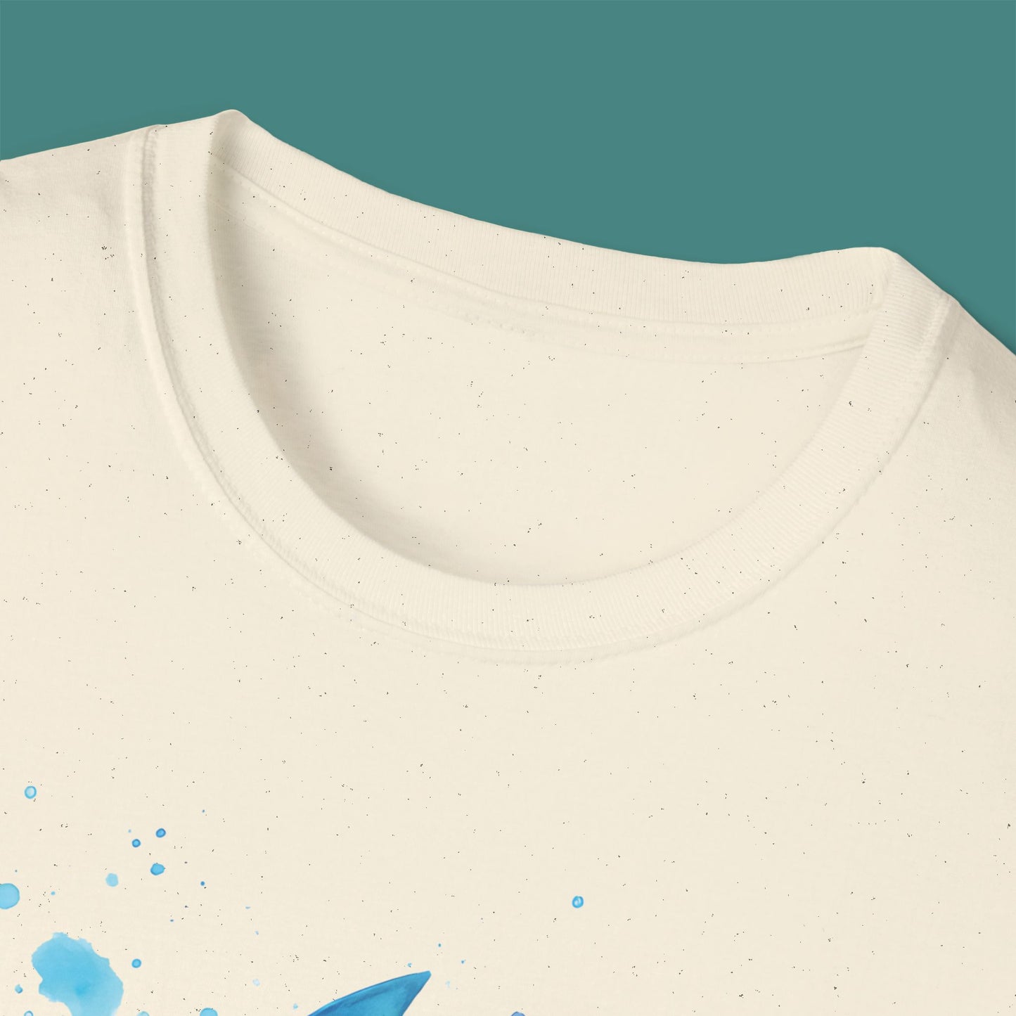 Watercolor Splash Shark Unisex T-Shirt