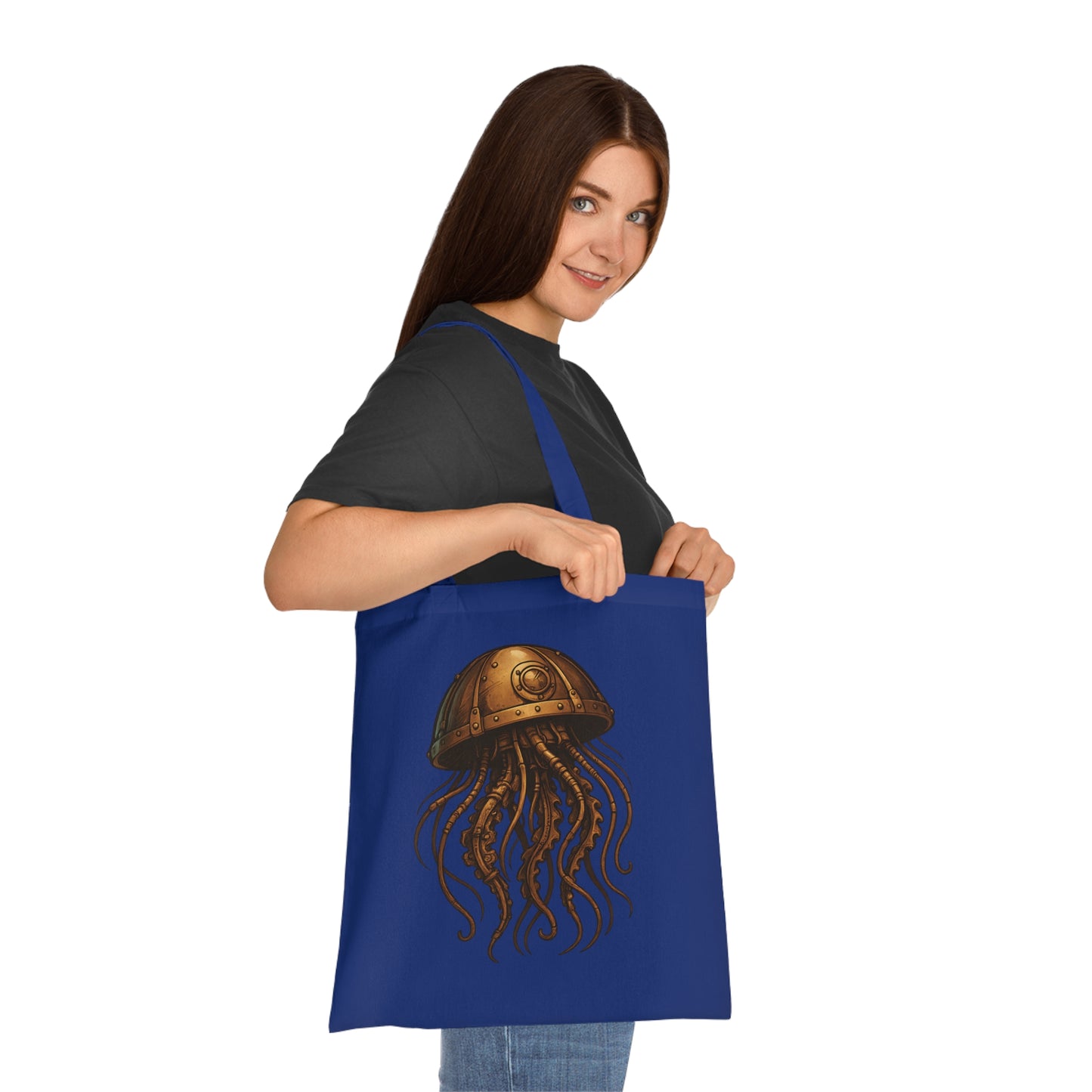 Steampunk Mechanical Jellyfish Tote Bag