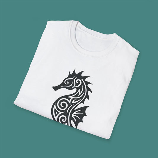 Tribal Tattoo Seahorse Unisex T-Shirt