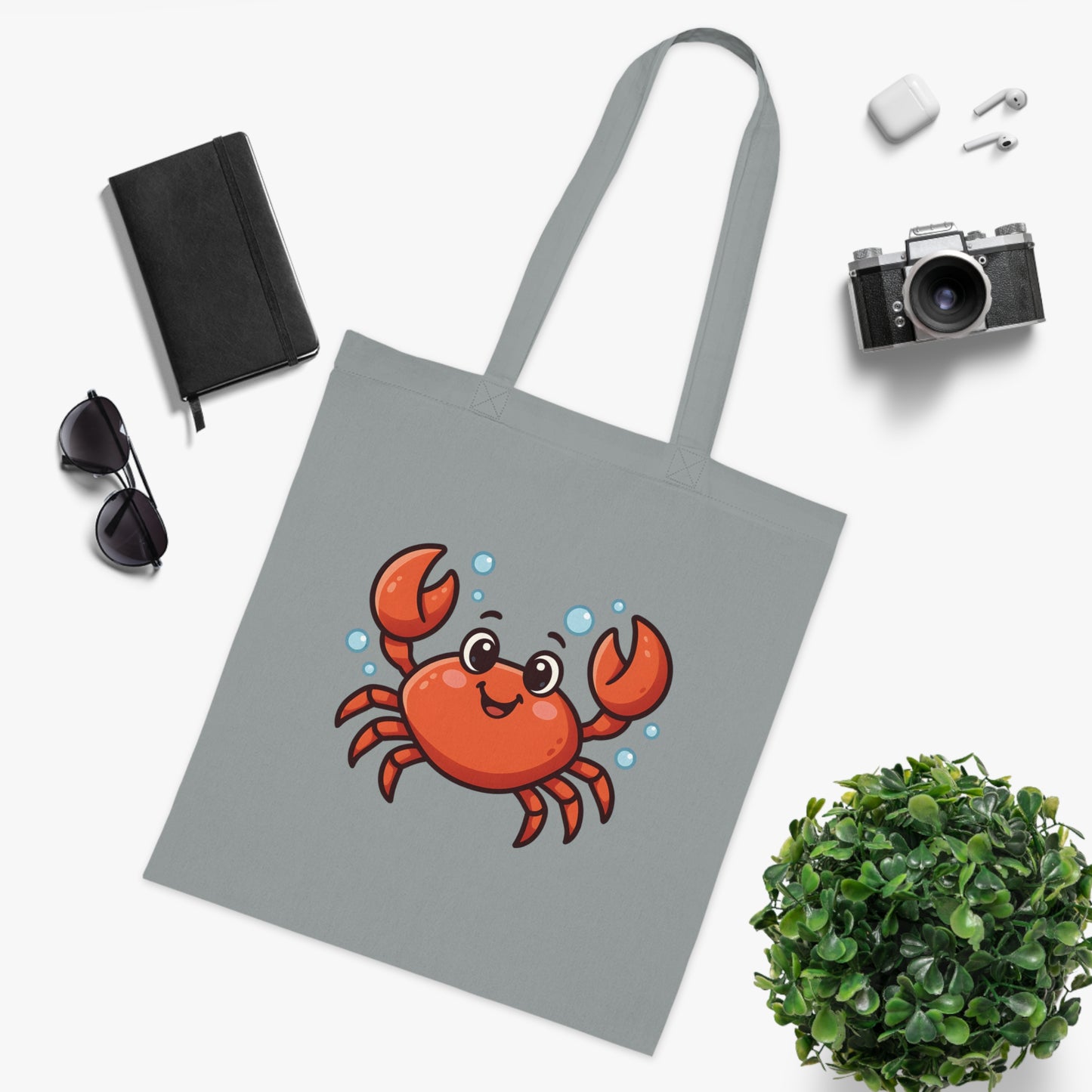 Cartoon Cute Crab Tote Bag