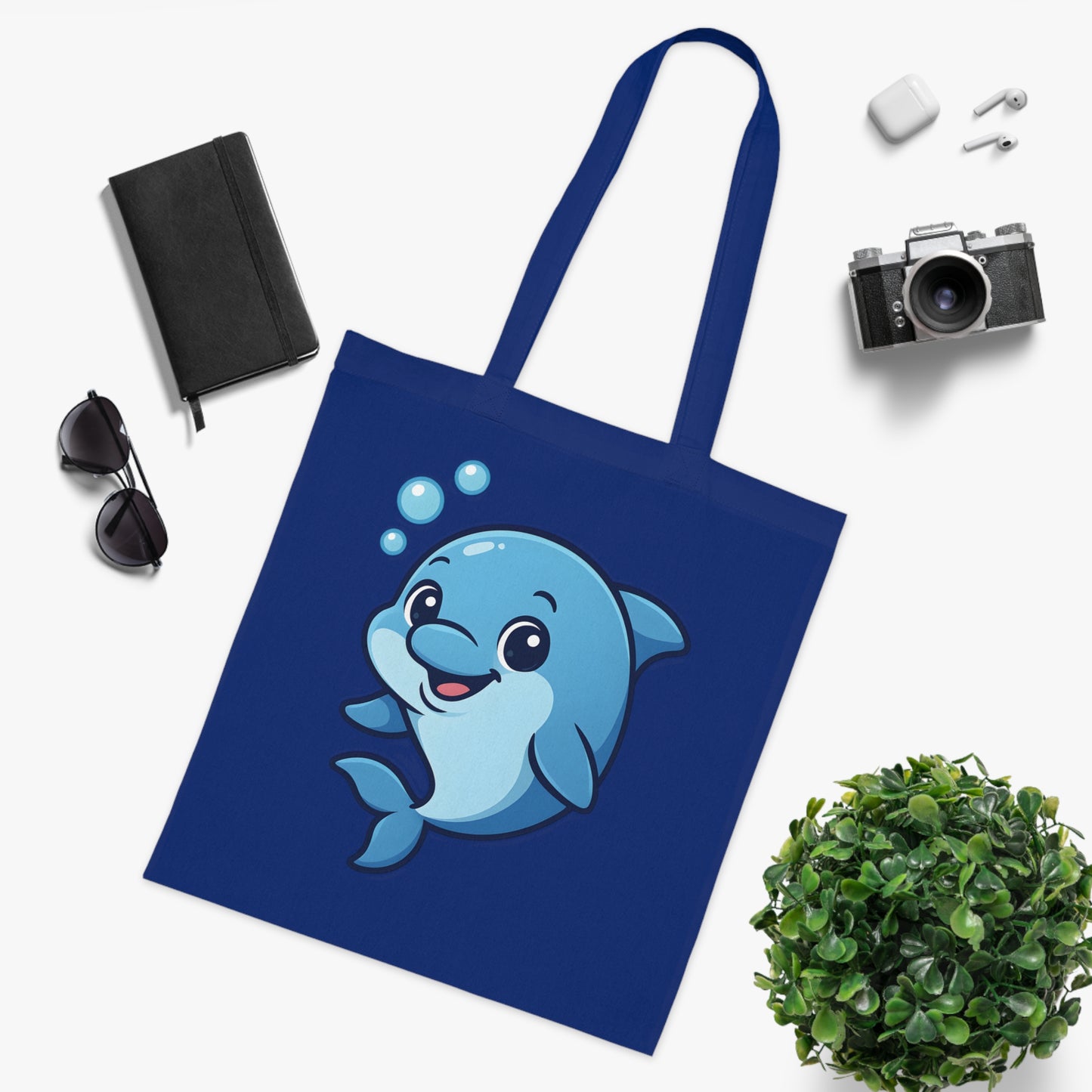 Cartoon Cute Dolphin Tote Bag