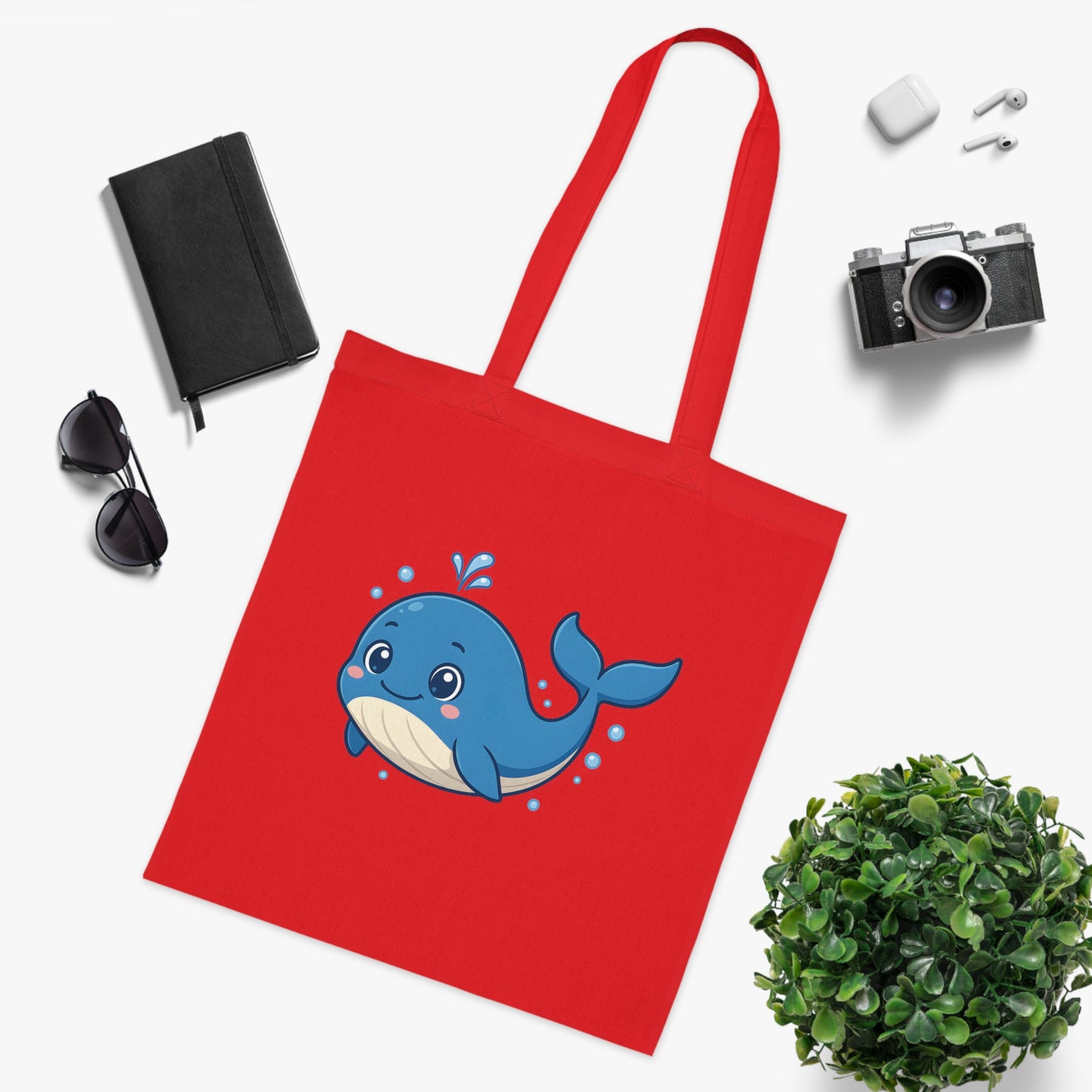 Cartoon Cute Whale Tote Bag