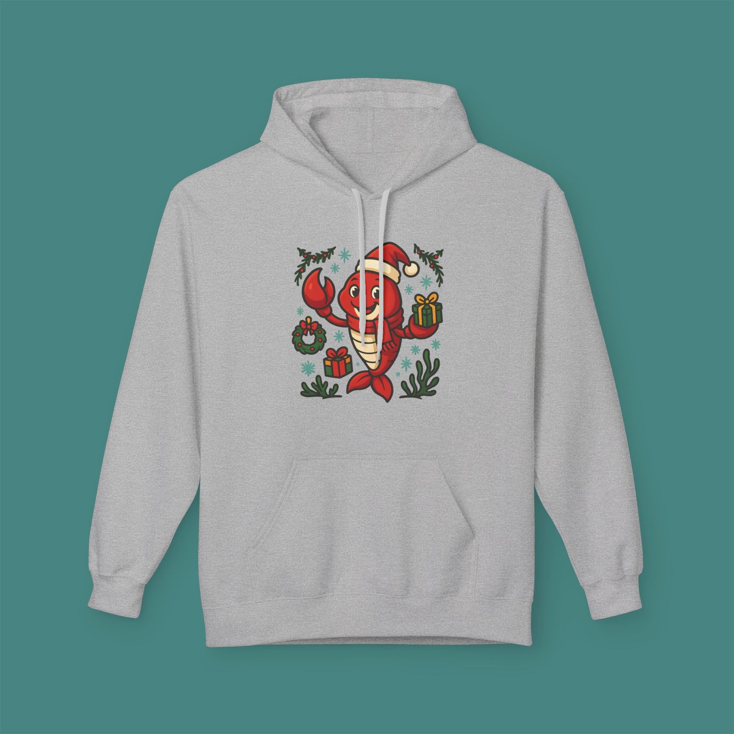 Christmas Lobster Fleece Unisex Hoodie
