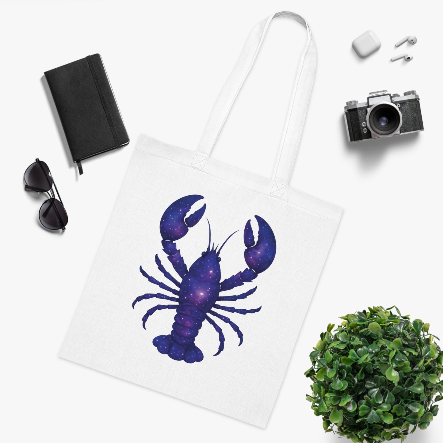 Cosmic Galaxy Lobster Tote Bag