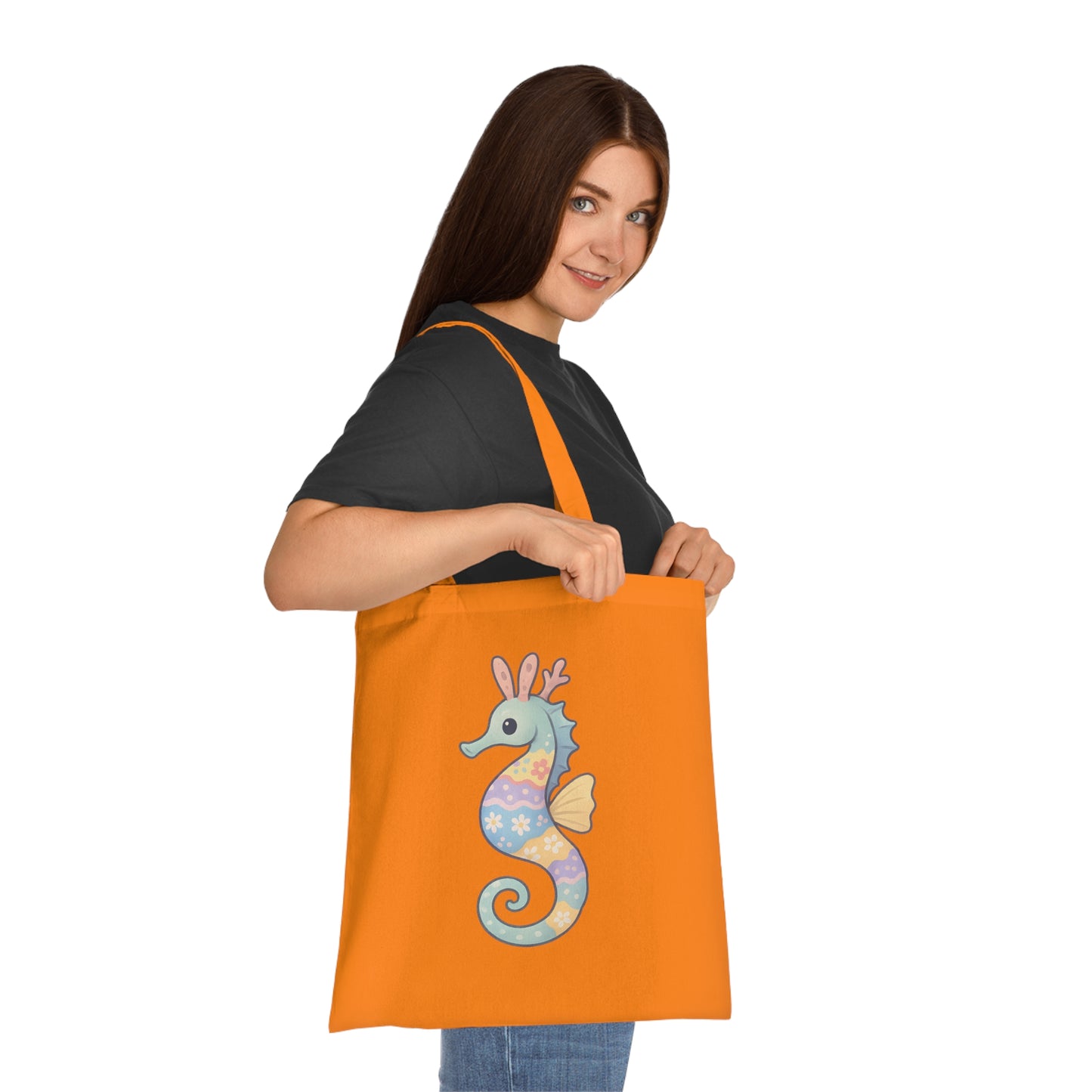 Easter Seahorse Tote Bag