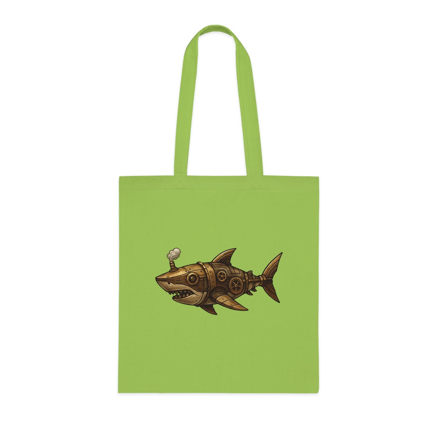 Steampunk Mechanical Shark Tote Bag