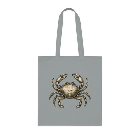 Vintage Etching Crab Tote Bag
