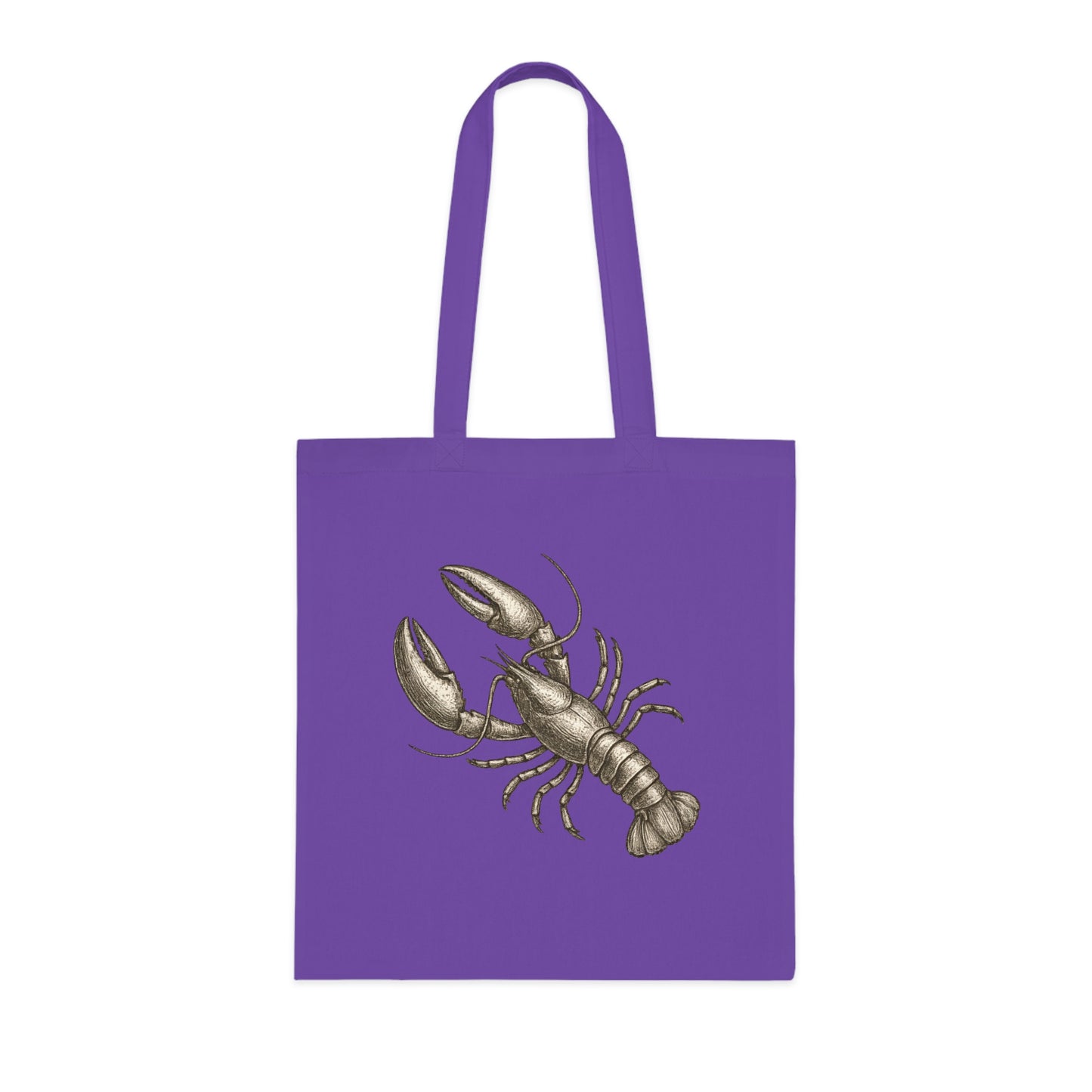 Vintage Etching Lobster Tote Bag