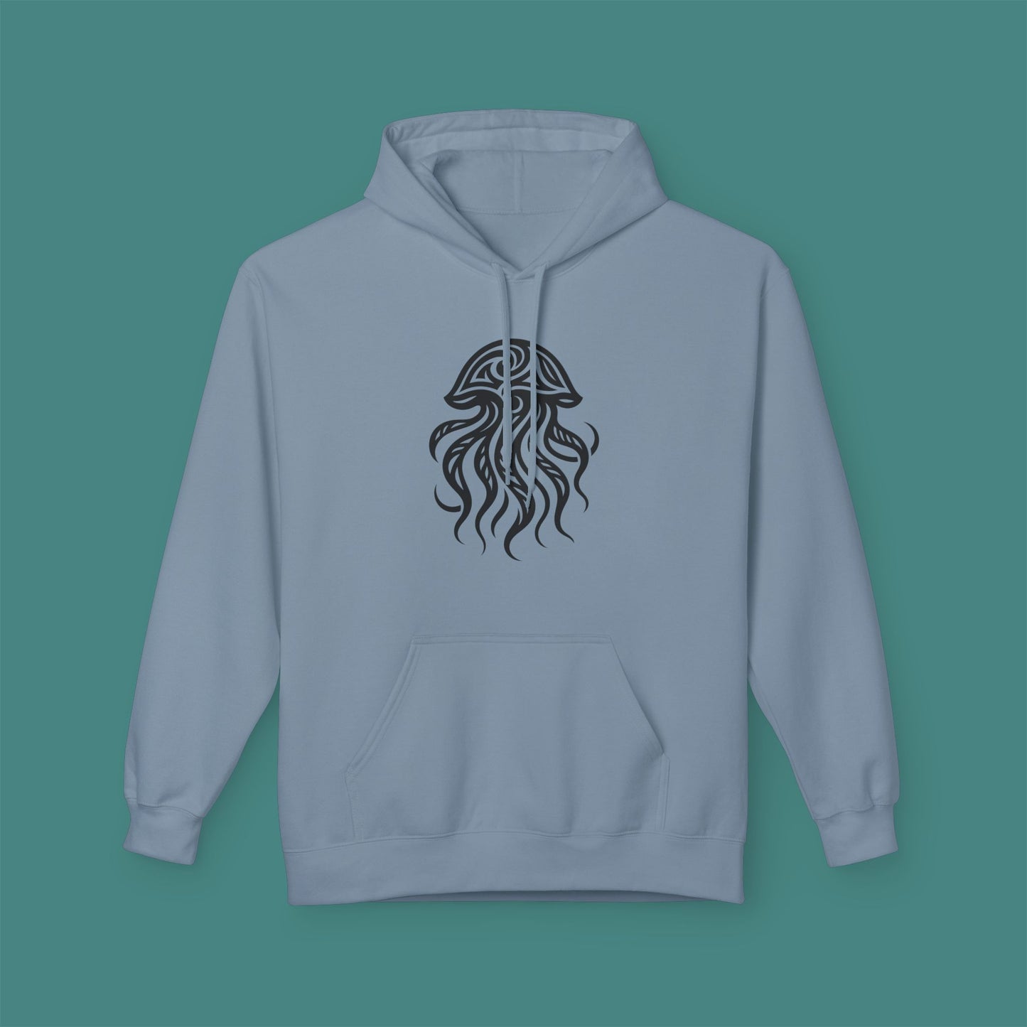 Tribal Tattoo Jellyfish Fleece Unisex Hoodie