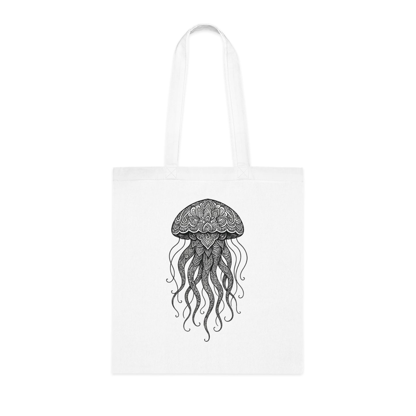 Intricate Mandala Jellyfish Tote Bag