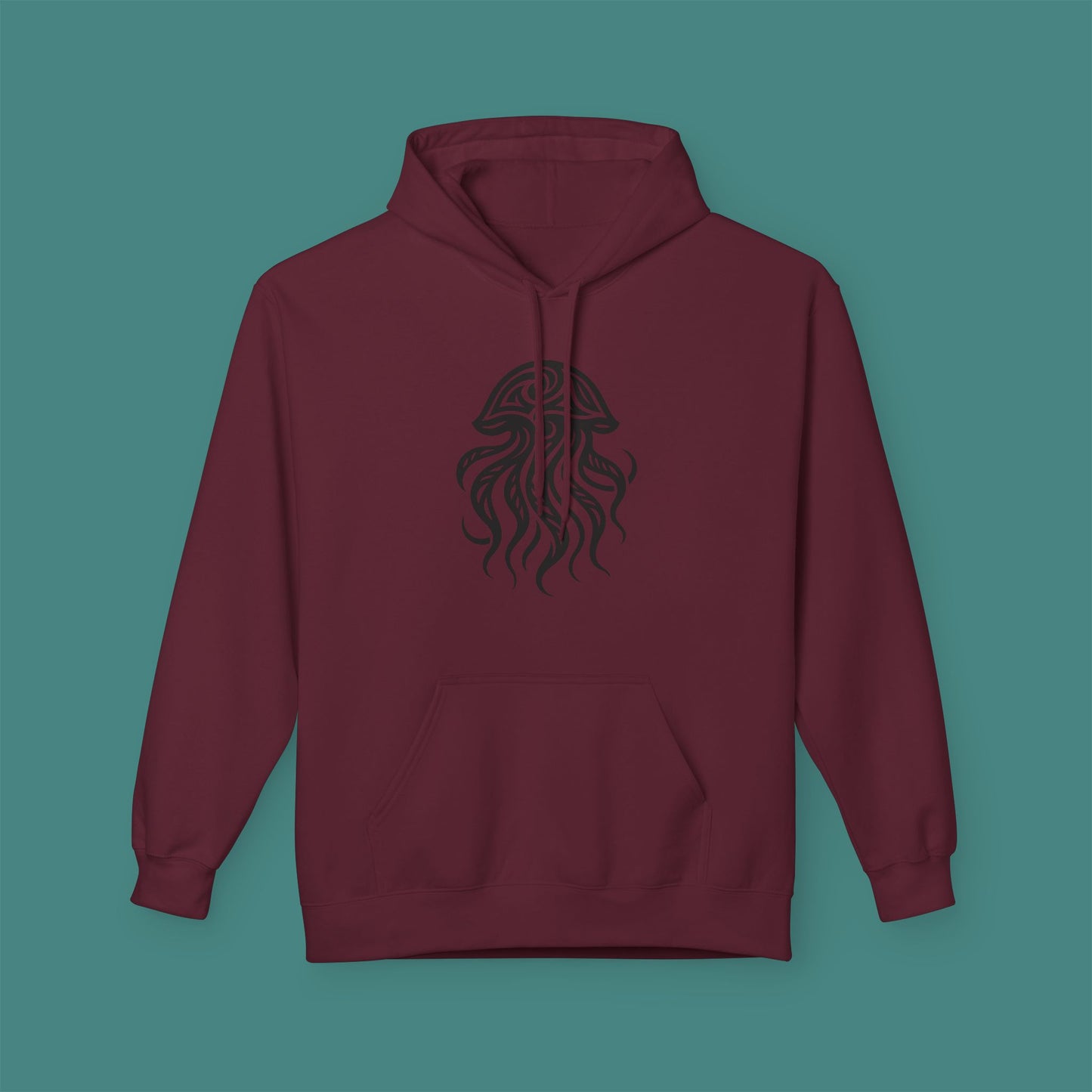 Tribal Tattoo Jellyfish Fleece Unisex Hoodie