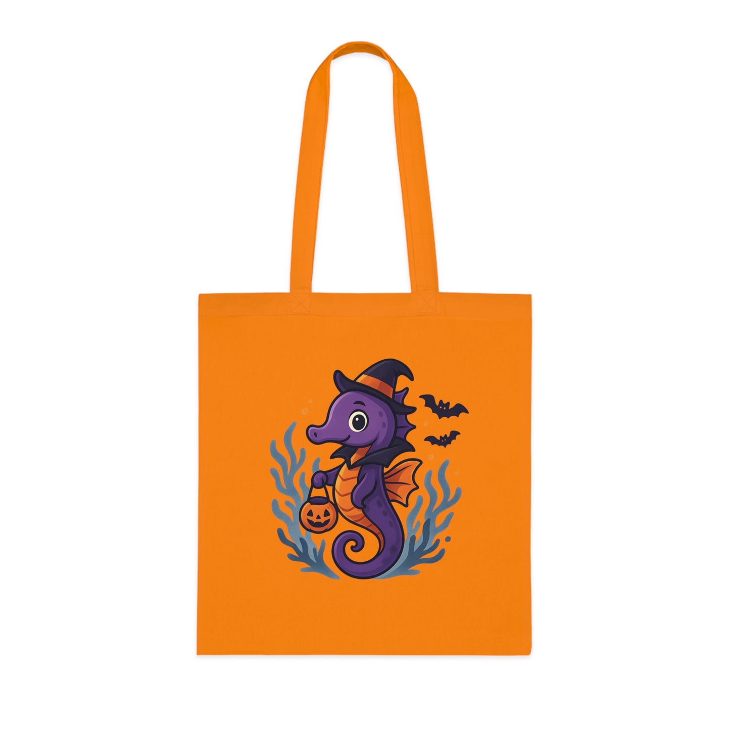 Halloween Seahorse Tote Bag