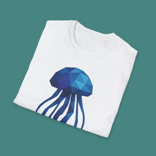 Geometric Polygon Jellyfish Unisex T-Shirt