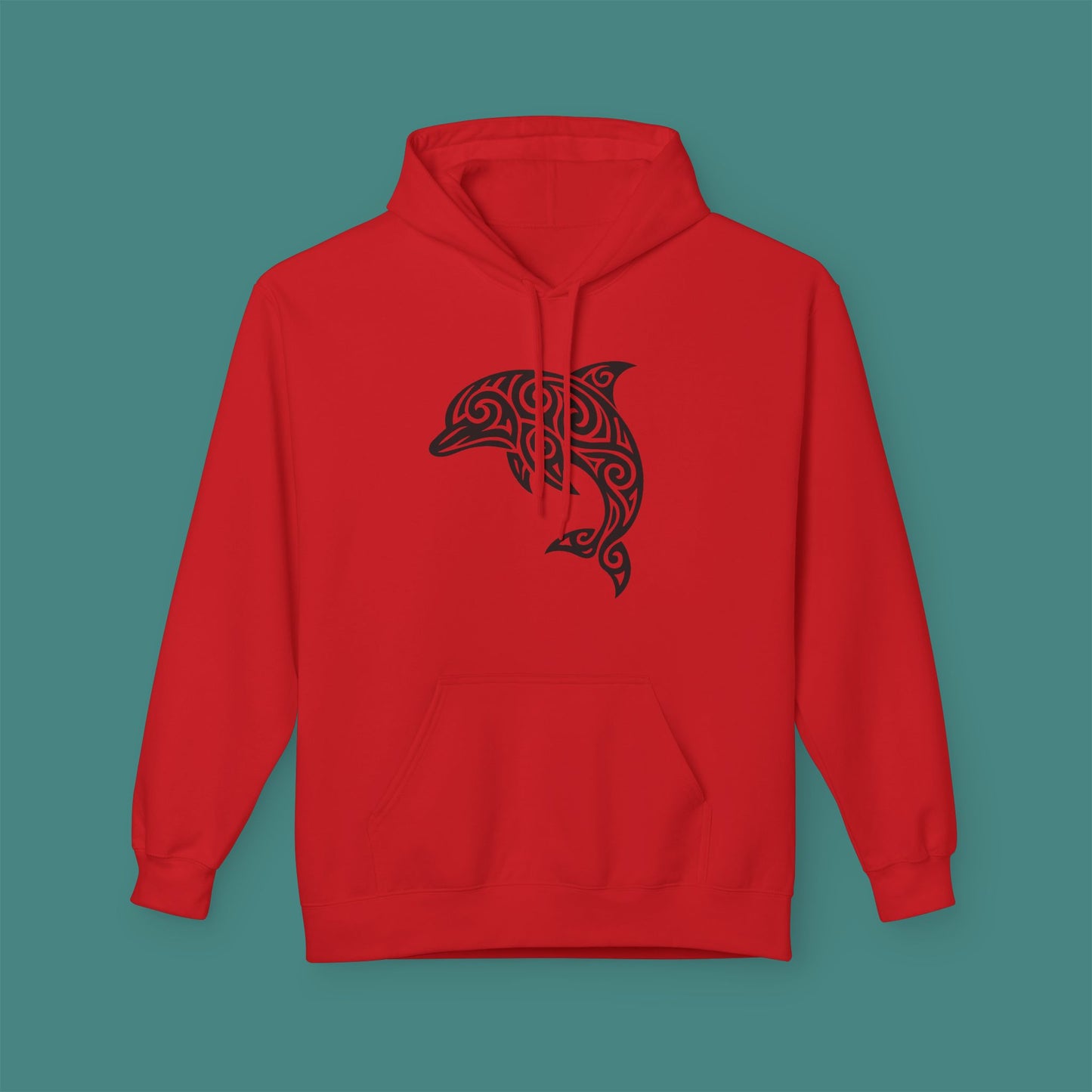 Tribal Tattoo Dolphin Fleece Unisex Hoodie