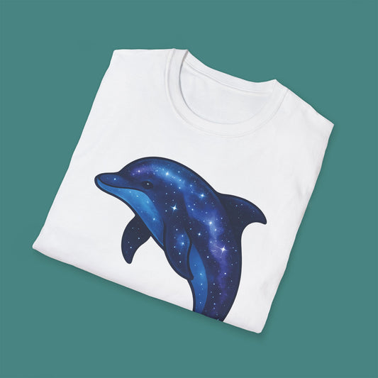 Cosmic Galaxy Dolphin Unisex T-Shirt