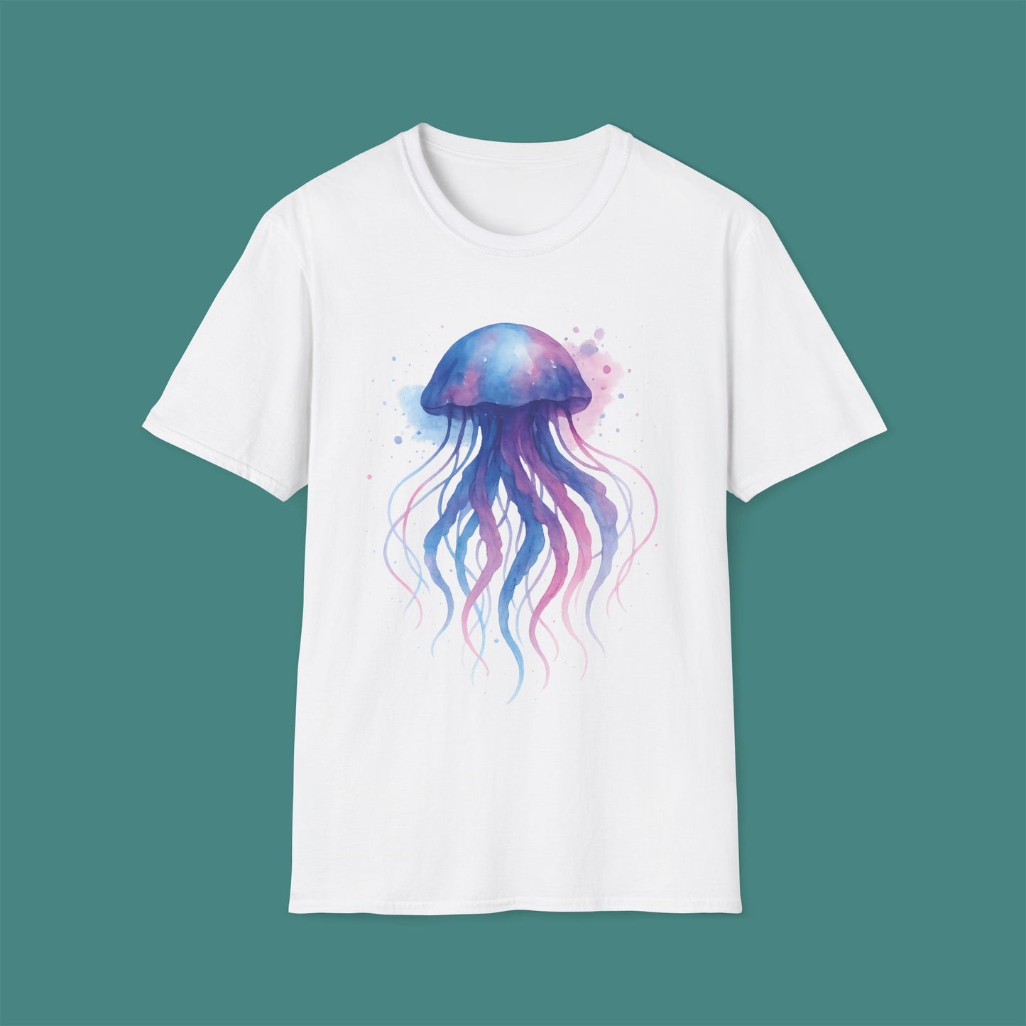 Watercolor Splash Jellyfish Unisex T-Shirt
