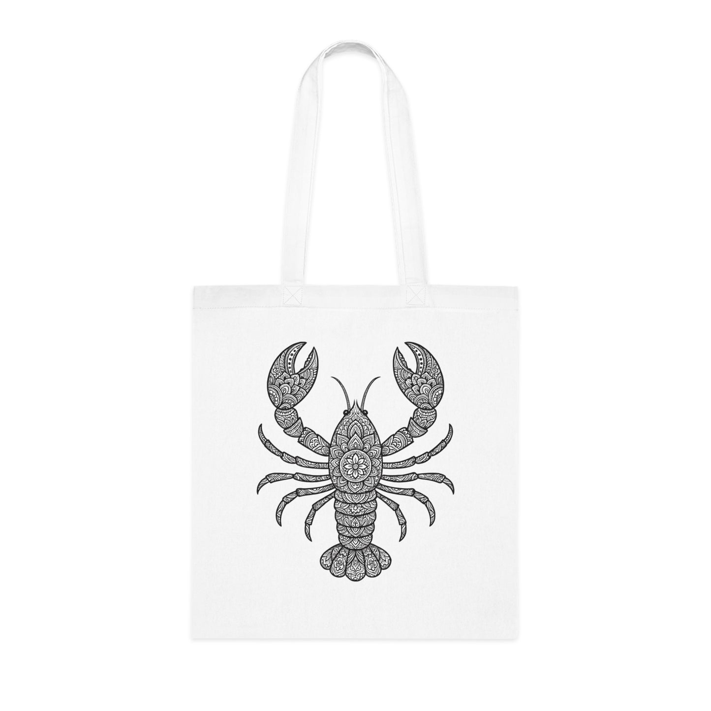 Intricate Mandala Lobster Tote Bag