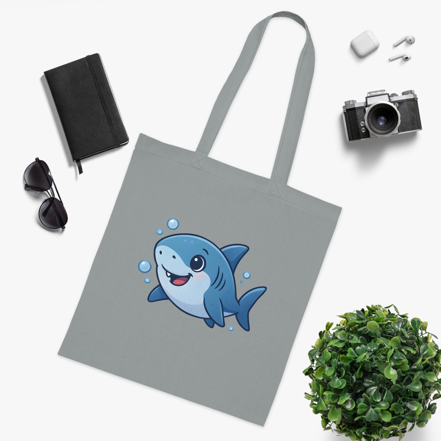 Cartoon Cute Shark Tote Bag