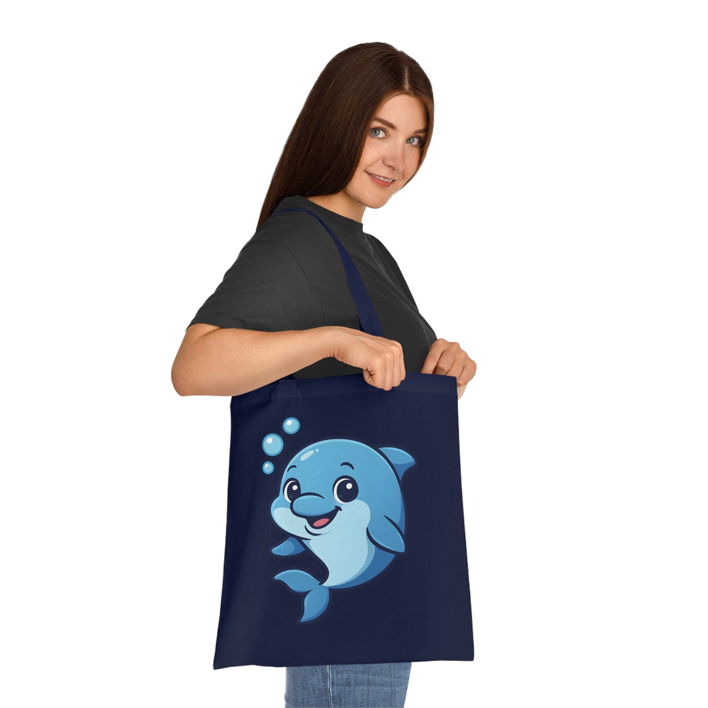 Cartoon Cute Dolphin Tote Bag