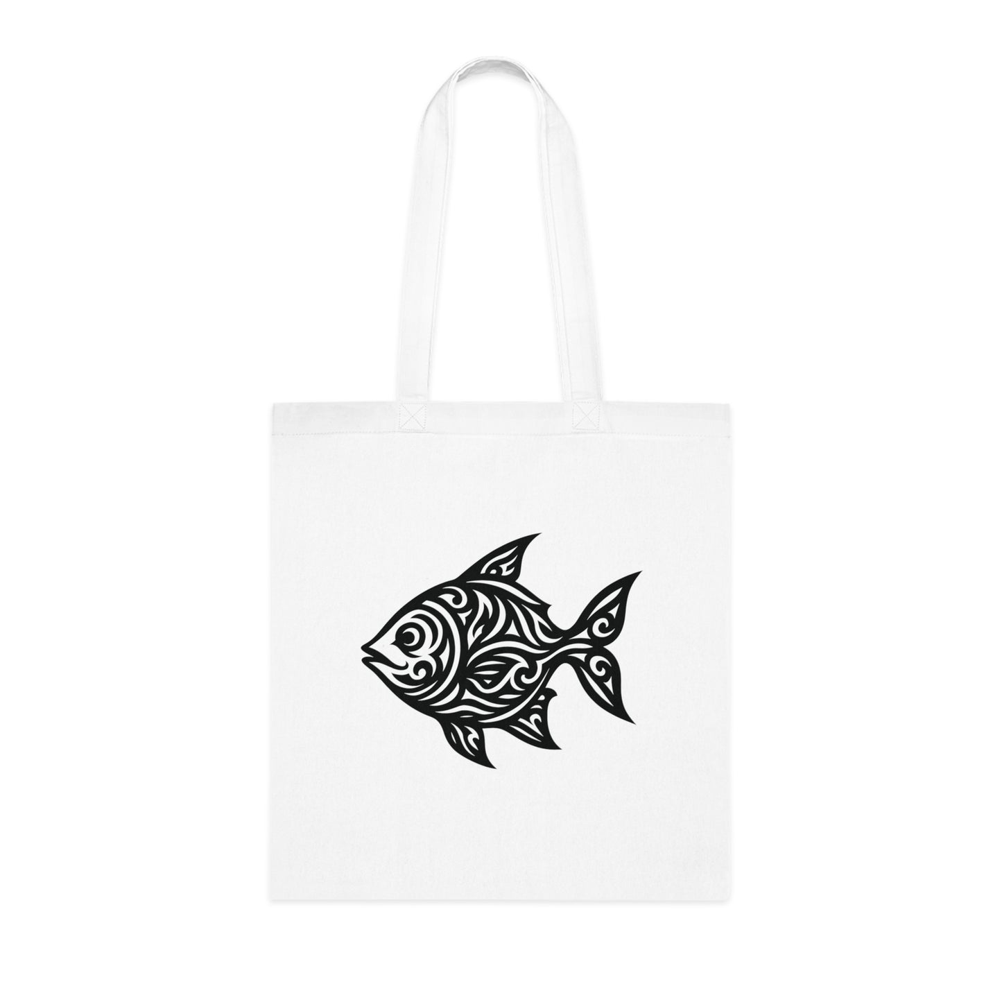 Tribal Tattoo Fish Tote Bag