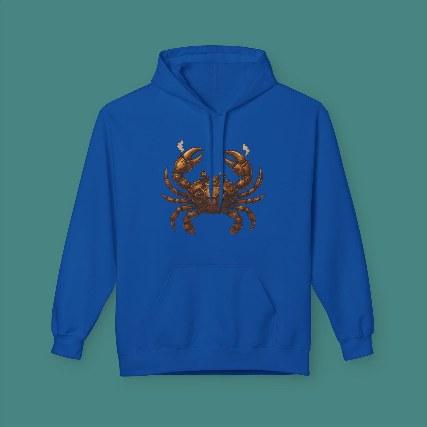 Steampunk Mechanical Crab Fleece Unisex Hoodie