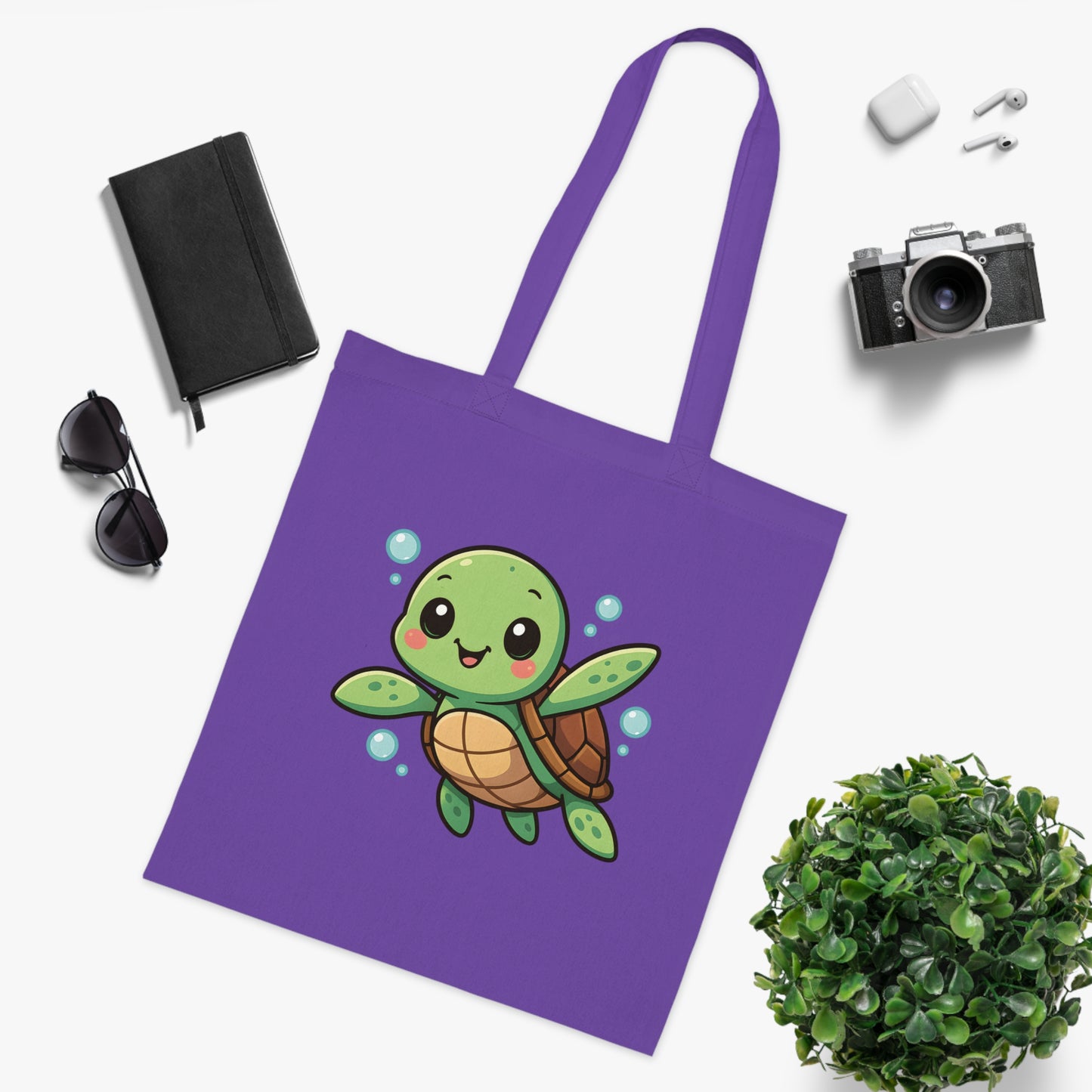 Cartoon Cute Turtle Tote Bag