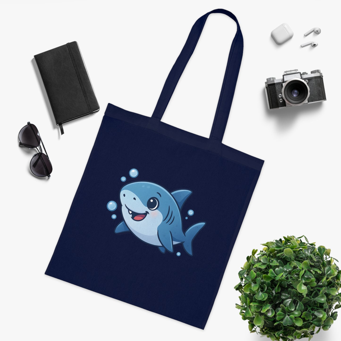 Cartoon Cute Shark Tote Bag