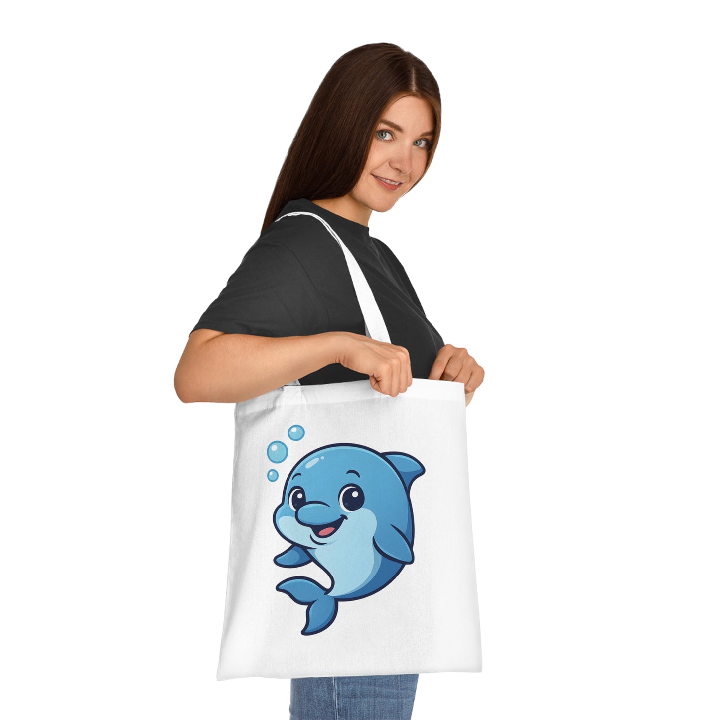 Cartoon Cute Dolphin Tote Bag