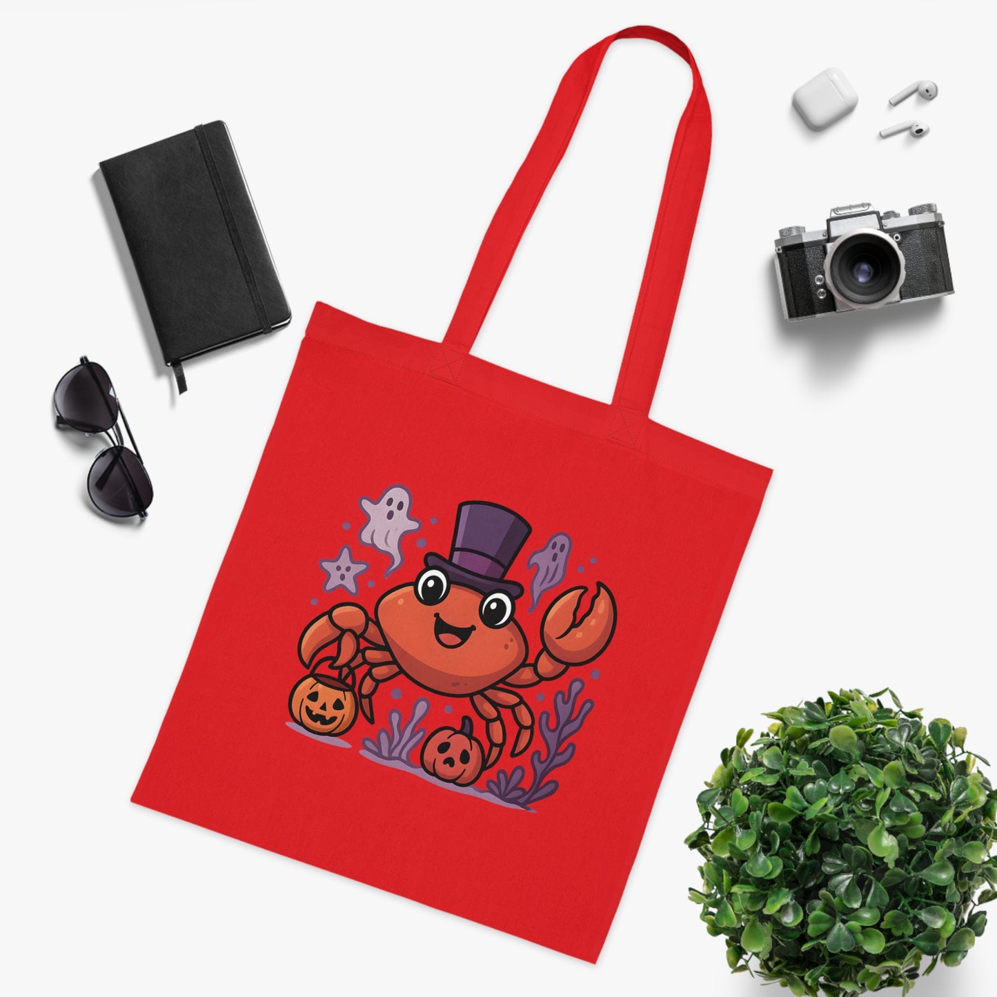 Halloween Crab Tote Bag