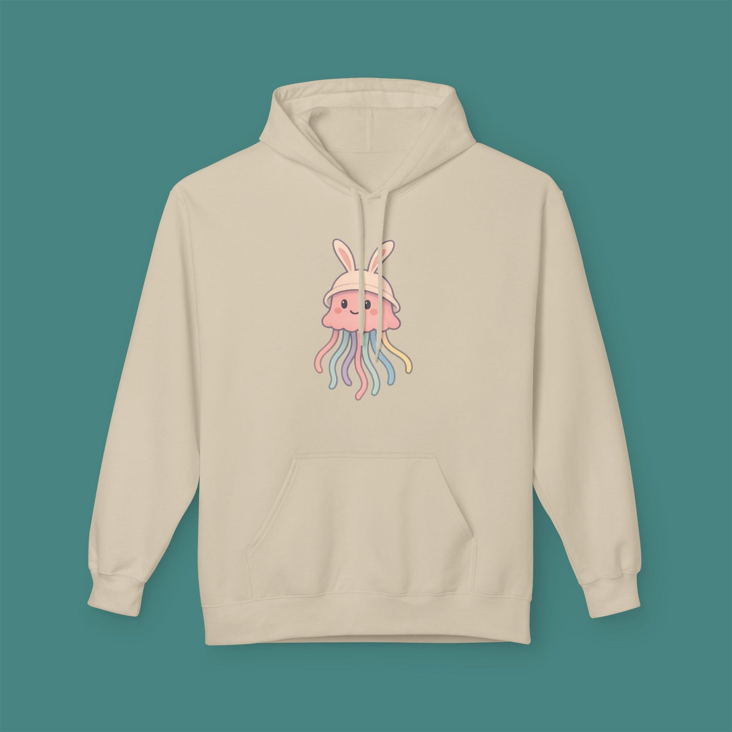Easter Jellyfish Fleece Unisex Hoodie