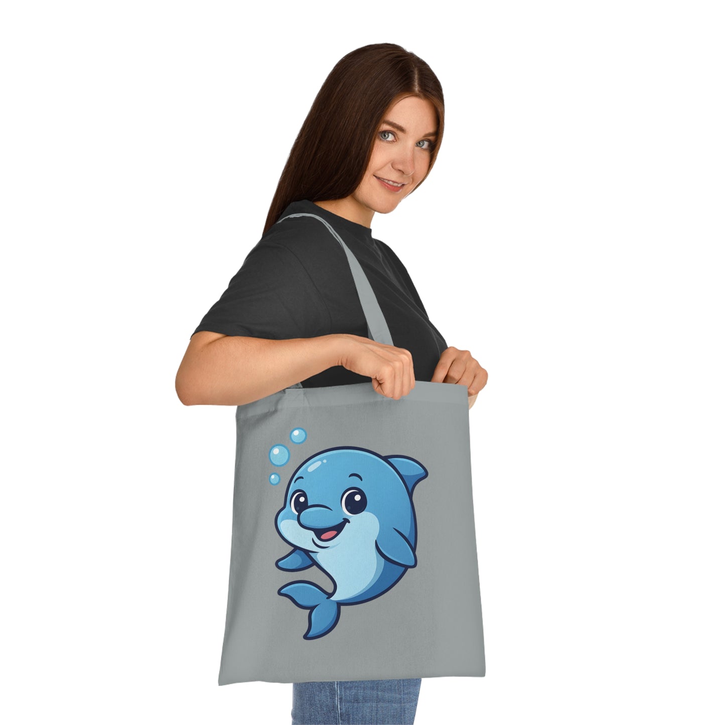 Cartoon Cute Dolphin Tote Bag