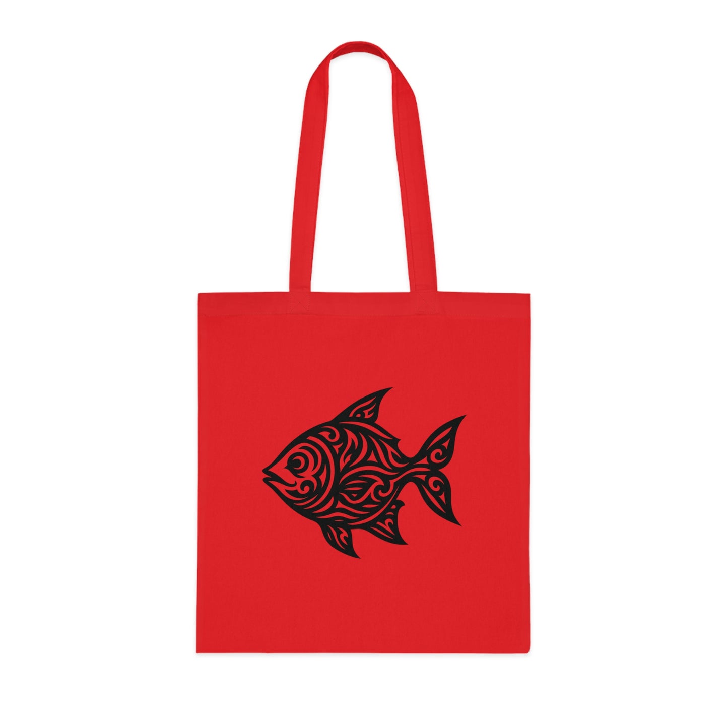Tribal Tattoo Fish Tote Bag