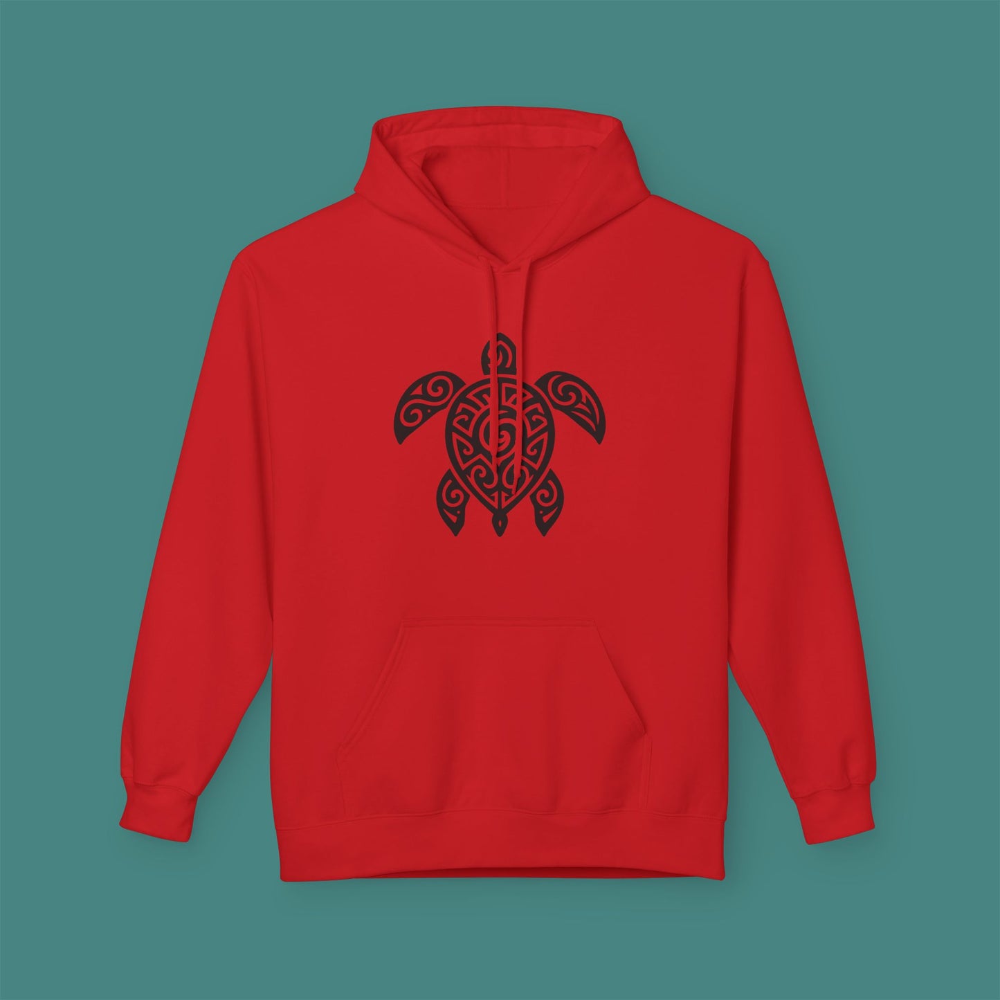 Tribal Tattoo Turtle Fleece Unisex Hoodie