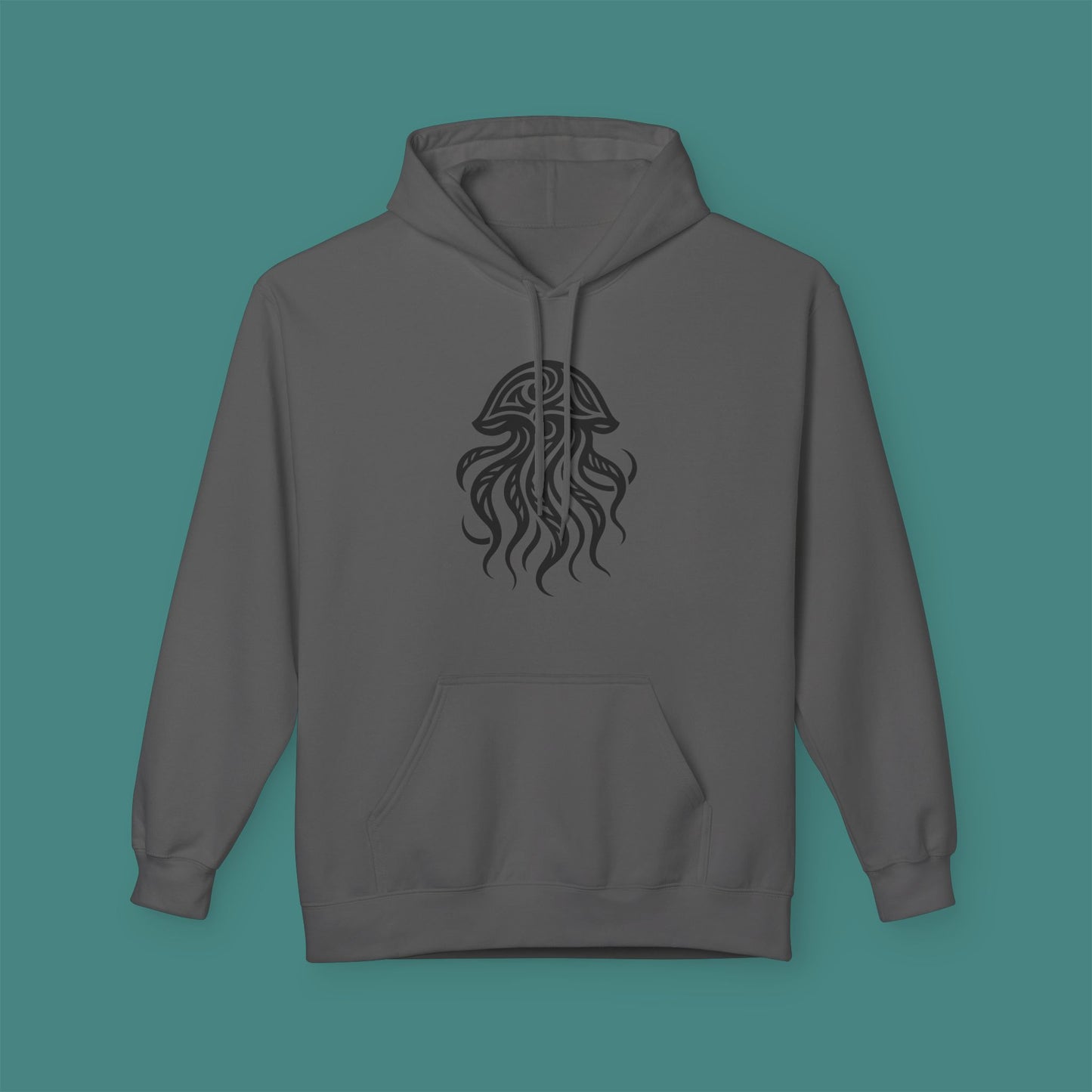 Tribal Tattoo Jellyfish Fleece Unisex Hoodie