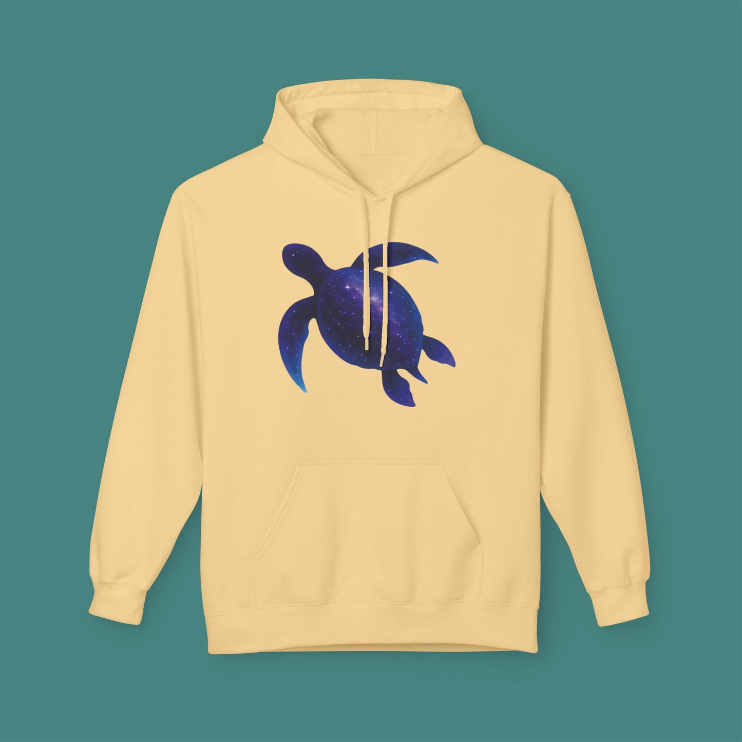 Cosmic Galaxy Turtle Fleece Unisex Hoodie