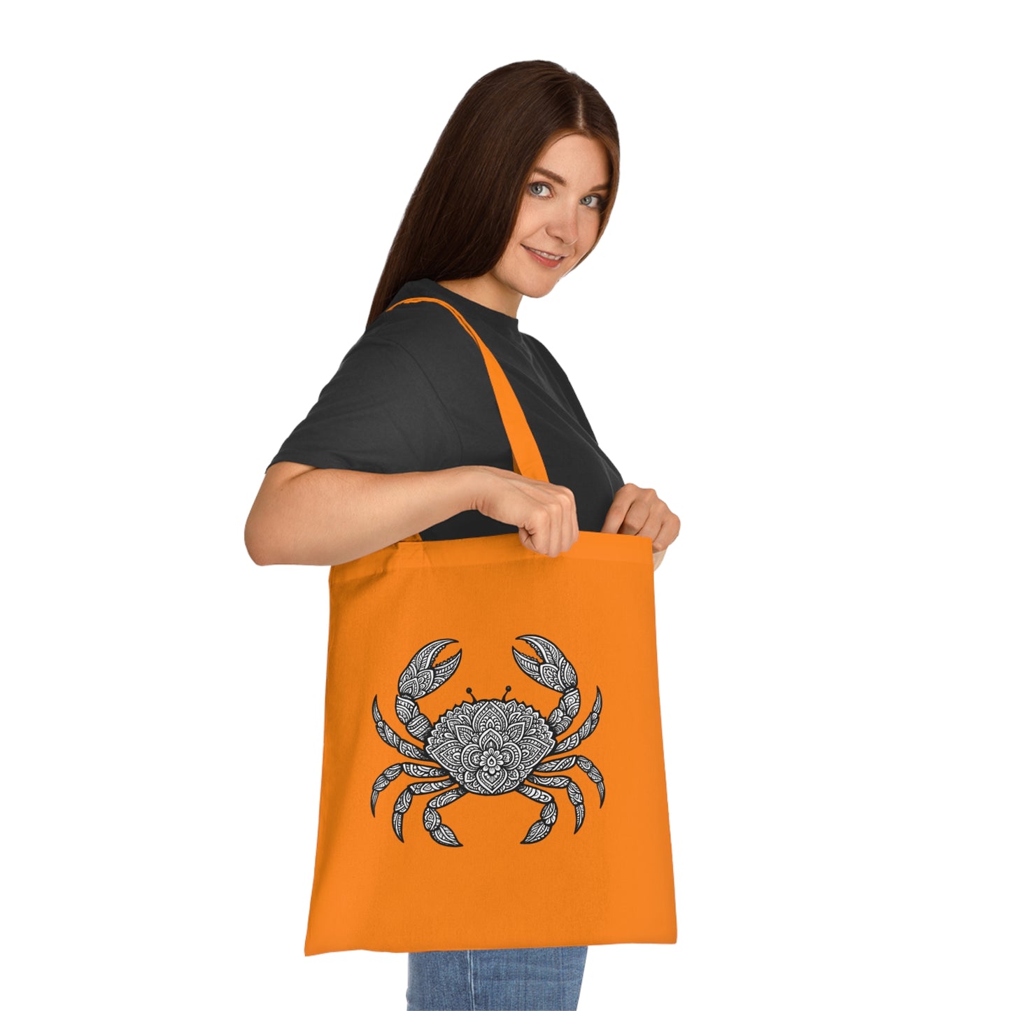 Intricate Mandala Crab Tote Bag