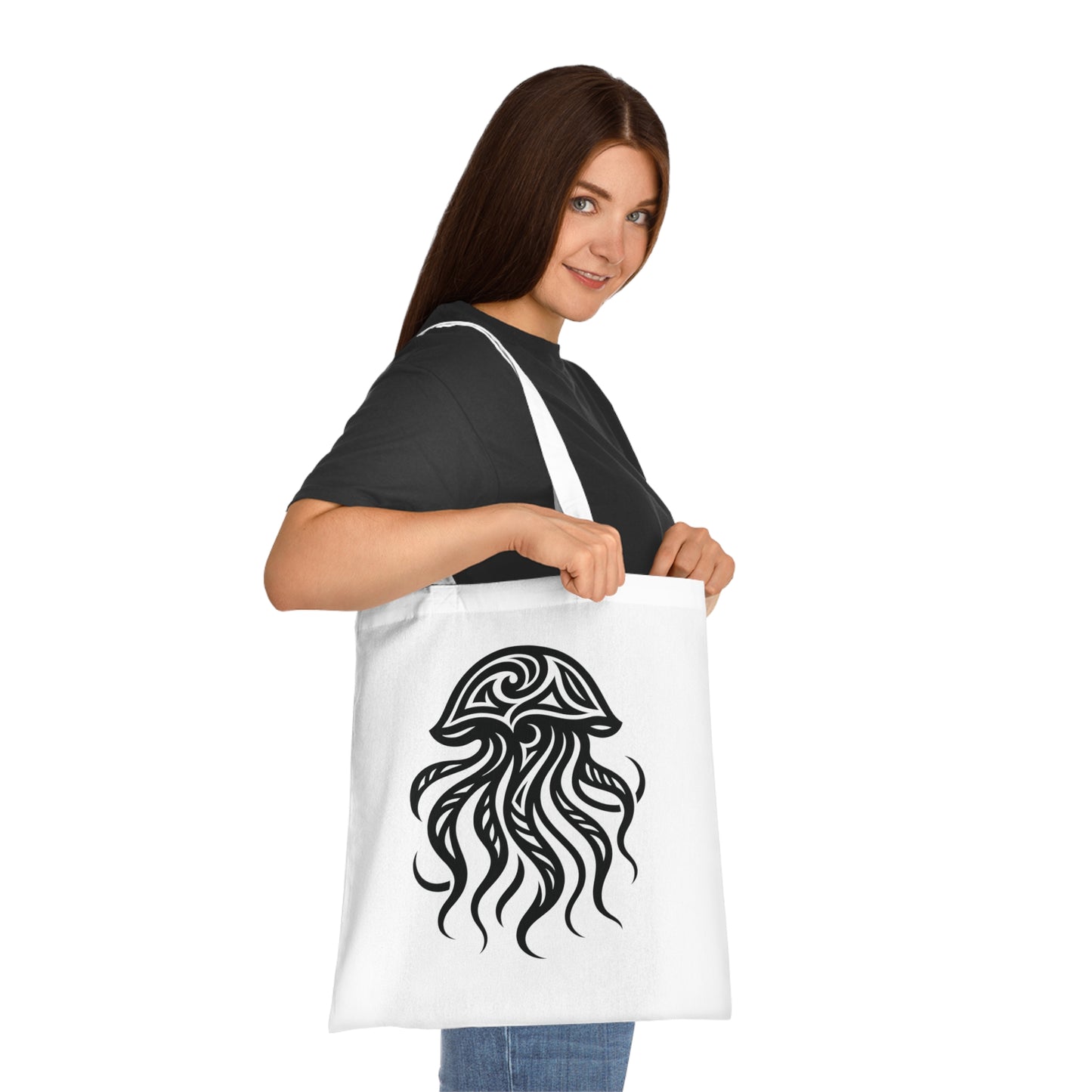 Tribal Tattoo Jellyfish Tote Bag