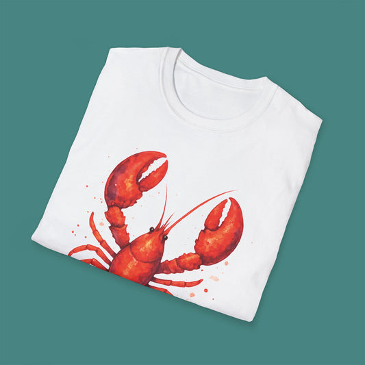 Watercolor Splash Lobster Unisex T-Shirt