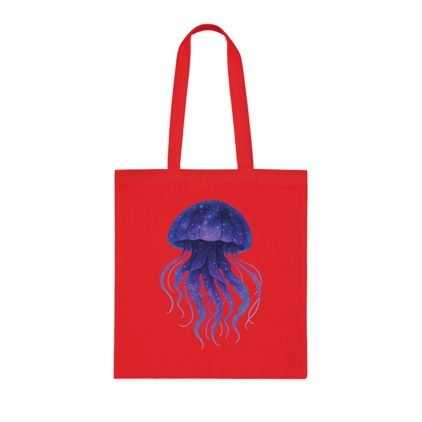 Cosmic Galaxy Jellyfish Tote Bag