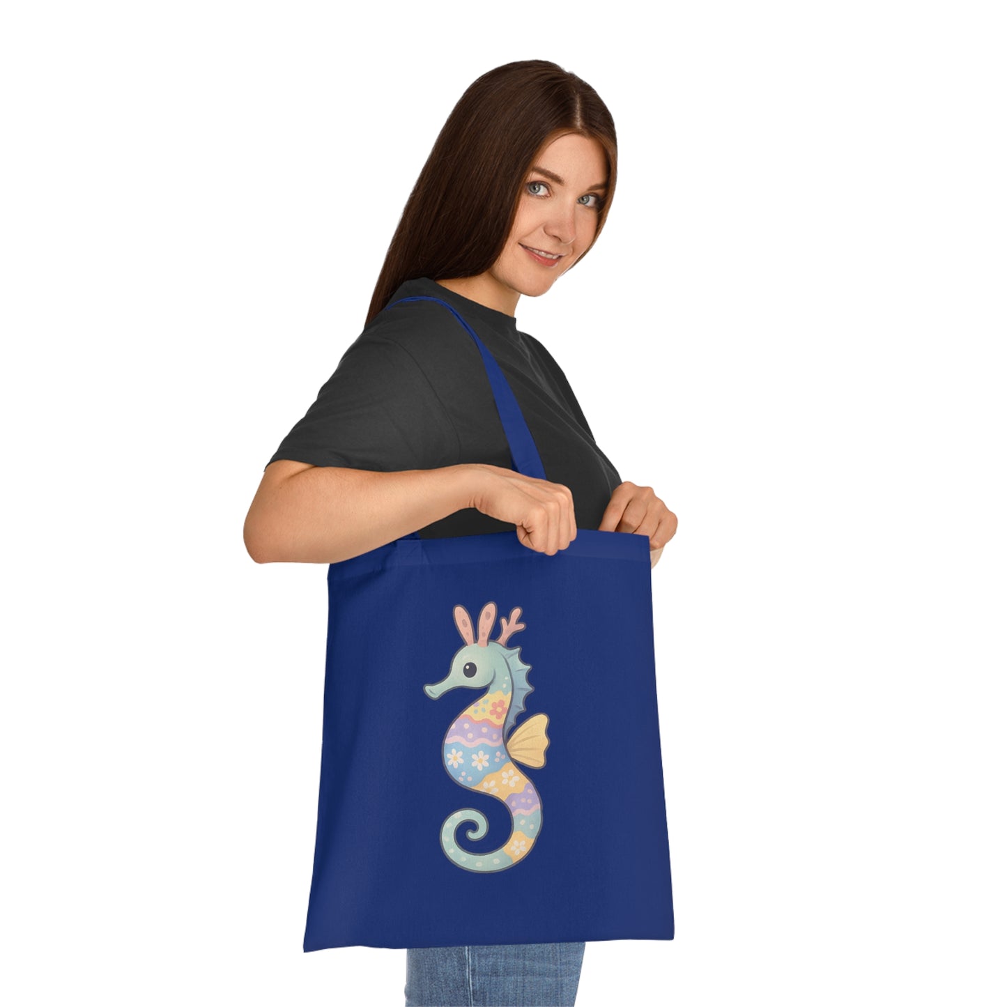 Easter Seahorse Tote Bag