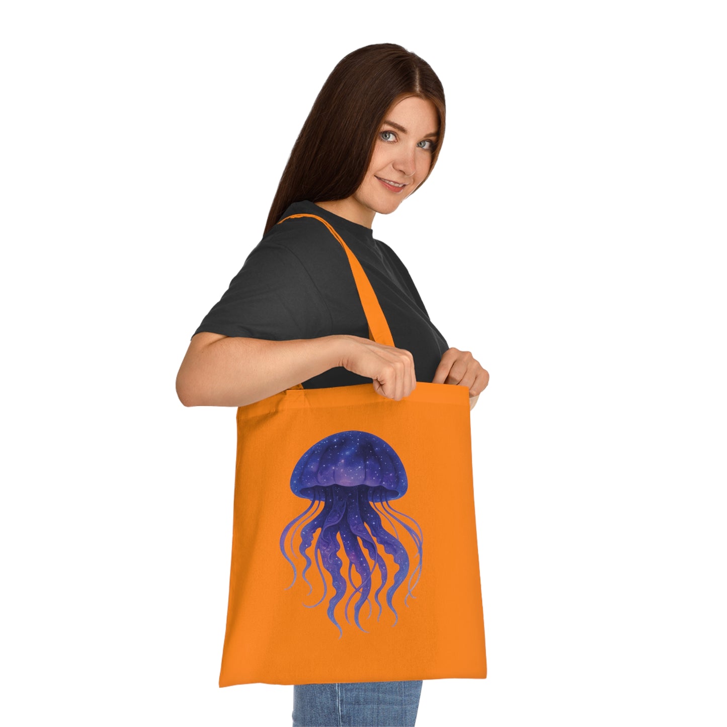 Cosmic Galaxy Jellyfish Tote Bag